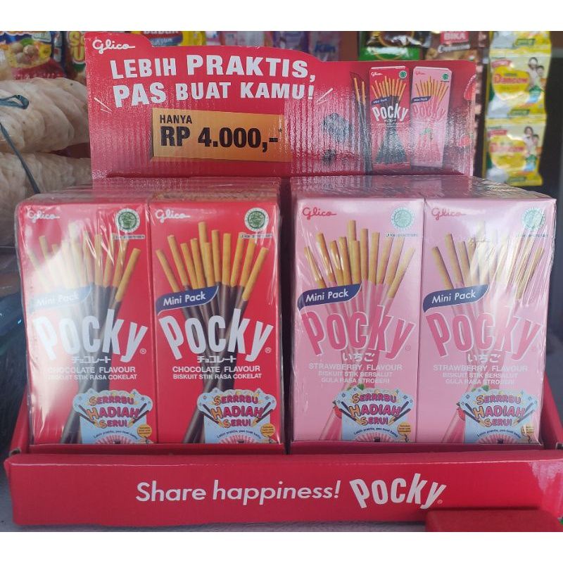 

KEMASAN BARU!! POCKY MINI 22 gr .Chocolate & Strawberry.{Anda Belanja Anda Beramal}