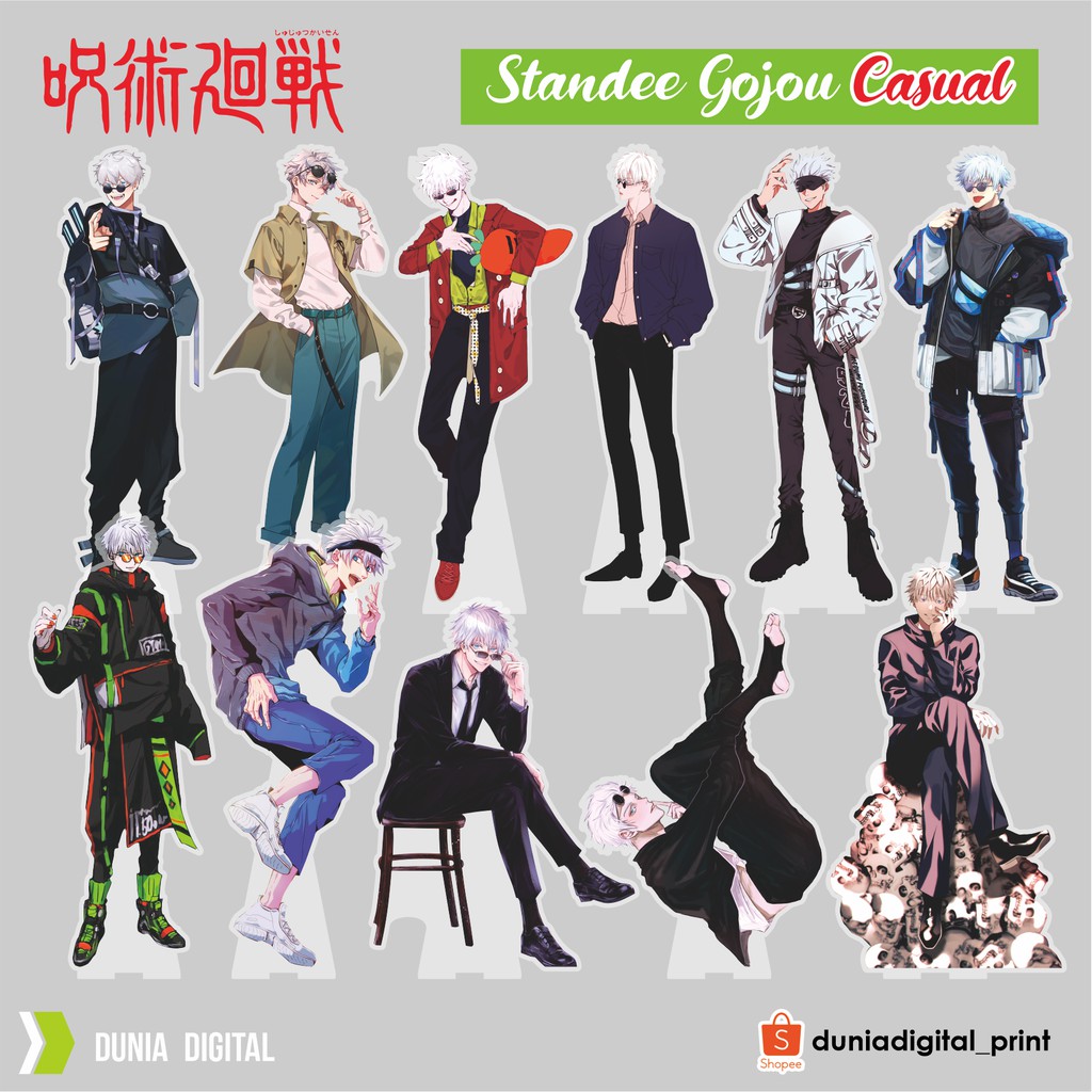 Jujutsu Kaisen Satoru Gojo Casual Pack Standee Akrilik