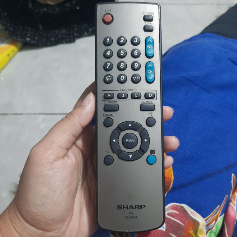 REMOTE REMOT TV SHARP LED LCD GA635SA ORIGINAL ASLI