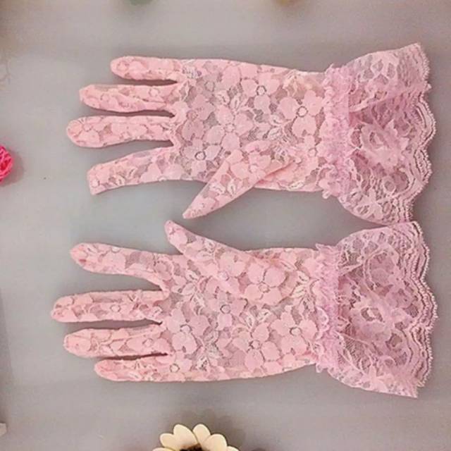 Sarung tangan pengantin wedding glove gloves prewedding brokat lace