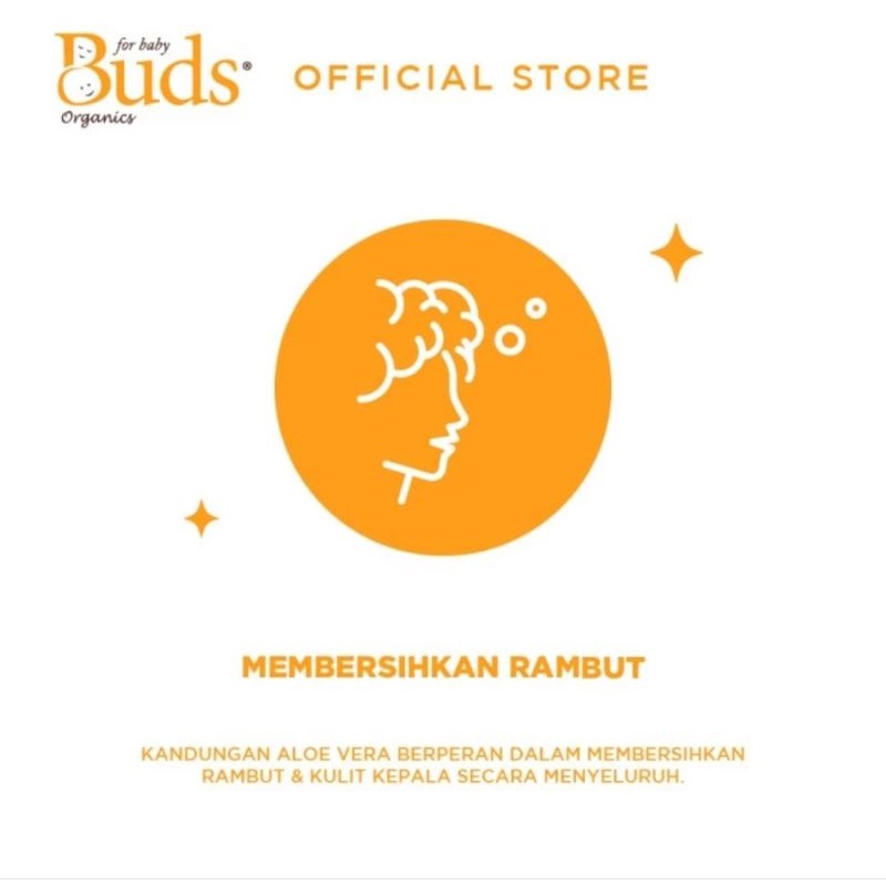 Buds Organics Shampoo For Kids 350 ml - Shampo Organik Untuk Anak