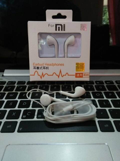 HEADSET XIAOMI HANDSFREE XIAOMI EARPHONE XIAOMI BUAT SEMUA JENIS SMARTPHONE JACK 3,5MM