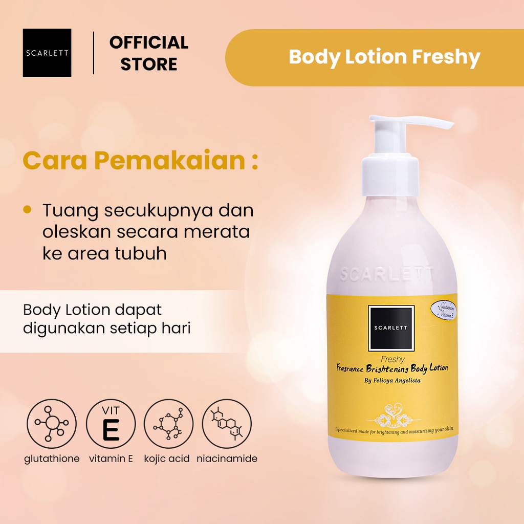 Scarlett Whitening Body Lotion Freshy / Lotion Scarlett FRESHY