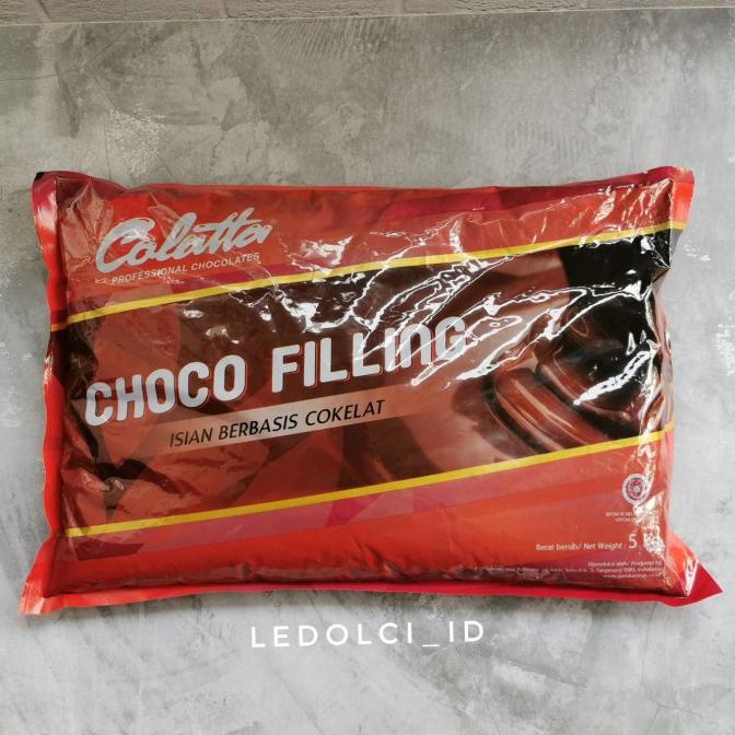 

COLATTA CHOCOLATE FILLING CHOCO FILLING 5 KG (BUKAN REPACK) ---NEW---