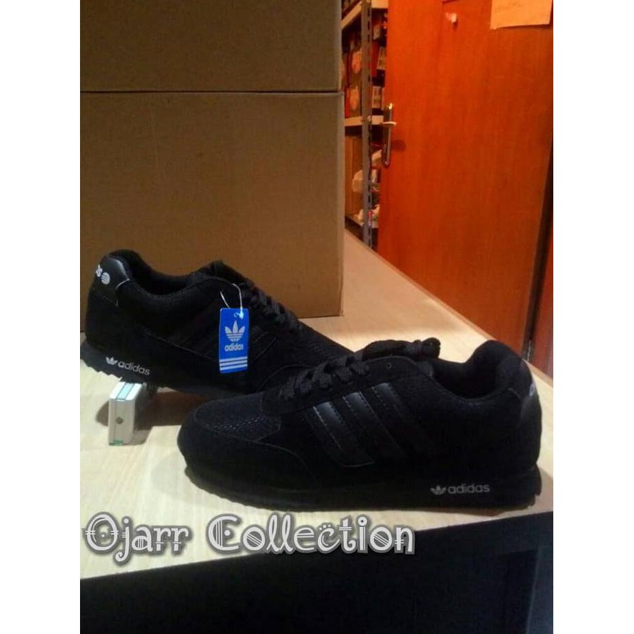 Sepatu Sekolah Adidas Neo City Racer Runner Full Hitam Black Grade Ori