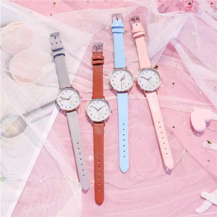 ✅Grosir Jam Senen - Jam Tangan Wanita Quartz Analog Fashion Gaya Korea Motif Bunga Daisy Import