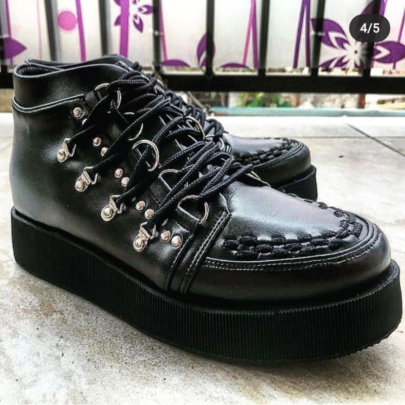 Sepatu Rockabilly - Sepatu Creeper - Creeper Shoes - Sepatu Custom
