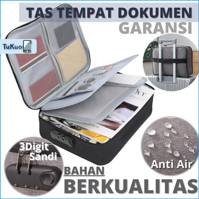 Tas Dokumen Koper Dokumen Box Travel bag dengan 3 Digit Password