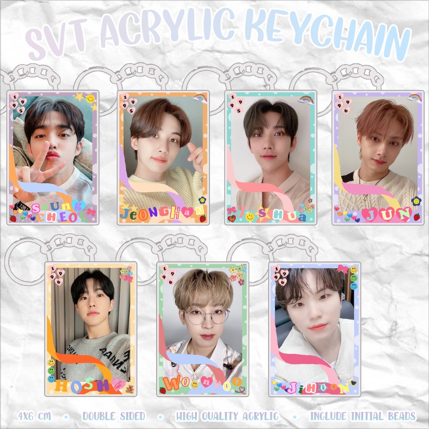 [READY] SVT Acrylic Keychain Candy Keyring / Gantungan Kunci Akrilik KPOP Ganci