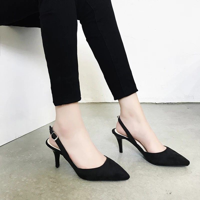 Heels Kerja Heels Slop Heels Wanita Heels Kaca Heels Tali Heels Korea Import I2C2 Heels Heels Wanita