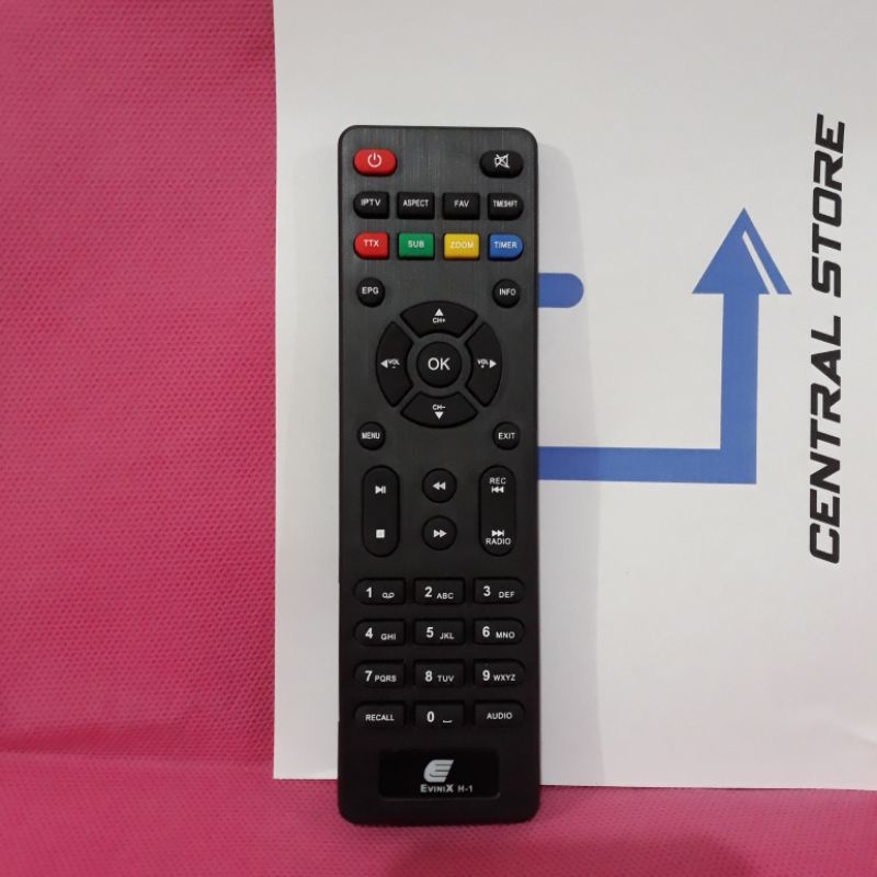 Remote Parabola Set Top Box Receiver TV Evinix H-1 ORIGINAL