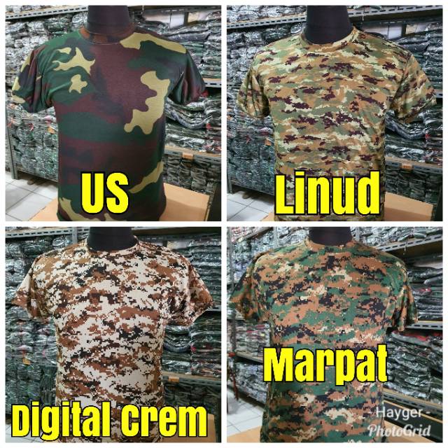 Kaos loreng/kaos loreng pria/kaos loreng pendek/kaos army/kaos