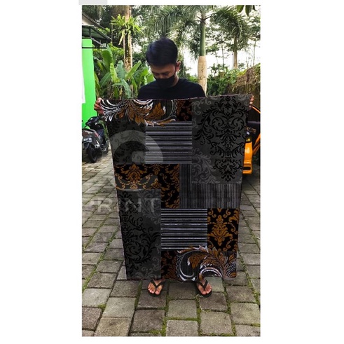 Sarung Santri Printing Motif Batik Garis-Garis