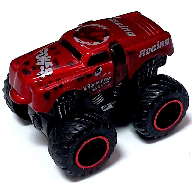 Mainan Diecast Alloy Car Jeep Monster Truck Isi 4 pec