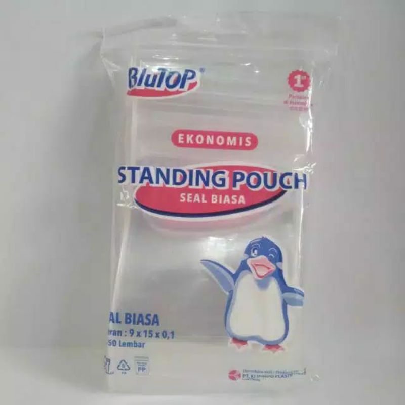 Standing Pouch 9x15 Seal Lebar (Double seal)