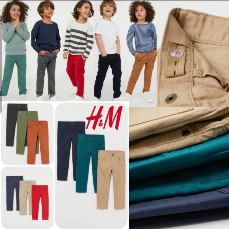 HNM chinos pants - celana anak HM kids original laki 2t 3t 4t 5t 6t 7t 8t 9t 10t