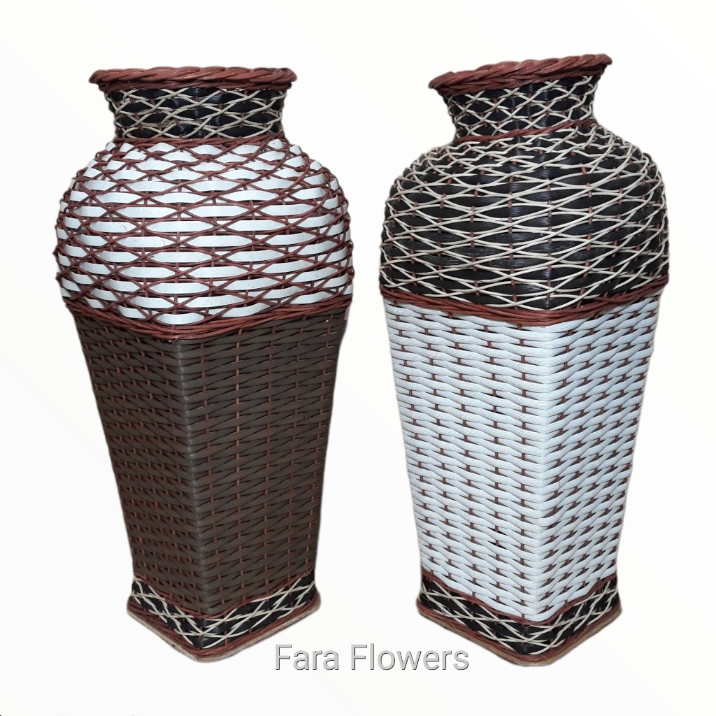 Vas Bunga Pot Rotan Sintetis Pot Bunga Minimalis