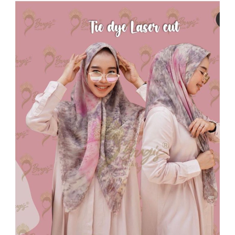 segiempat tiedie bugis hijab