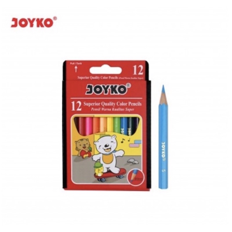 

Klir Pensil warna 12warna pendek JOYKO cp-s12