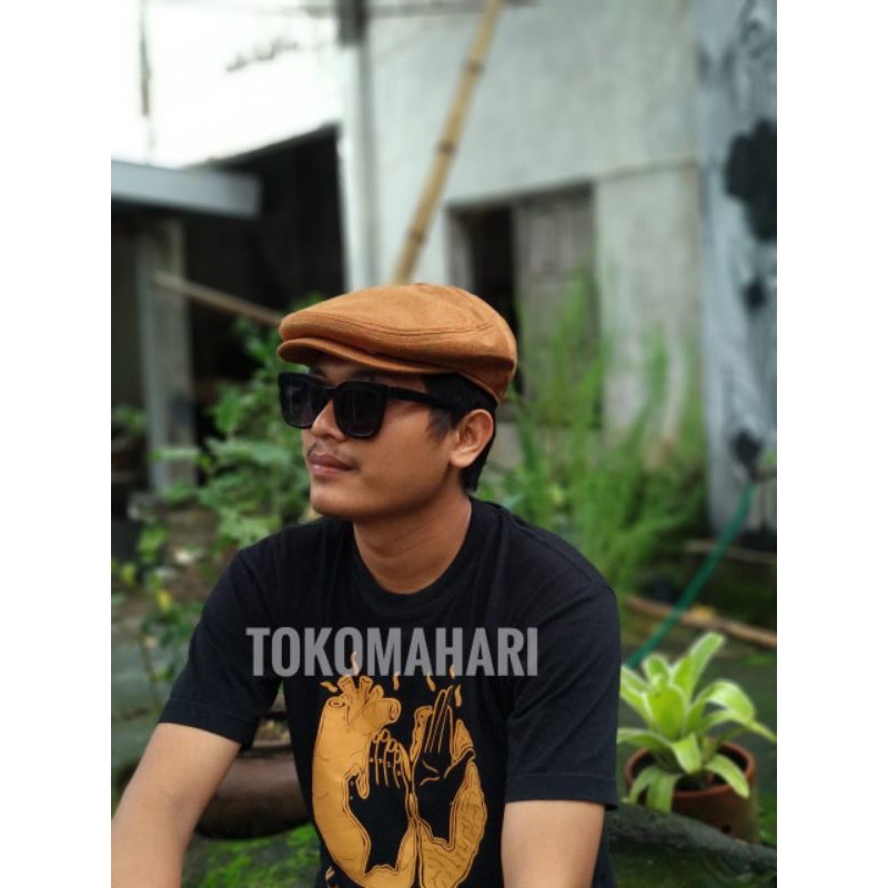 topi pet / flatcap / topi seniman / topi patino / painter hat / newsboy cap