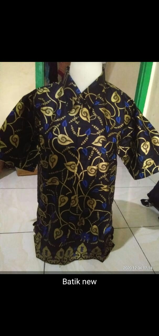 Diskon Bswart Batik Hrb026 Kenongo Hem Pendek Padi Pekalongan M L Xl Batik Pria Murah Modern Grosir