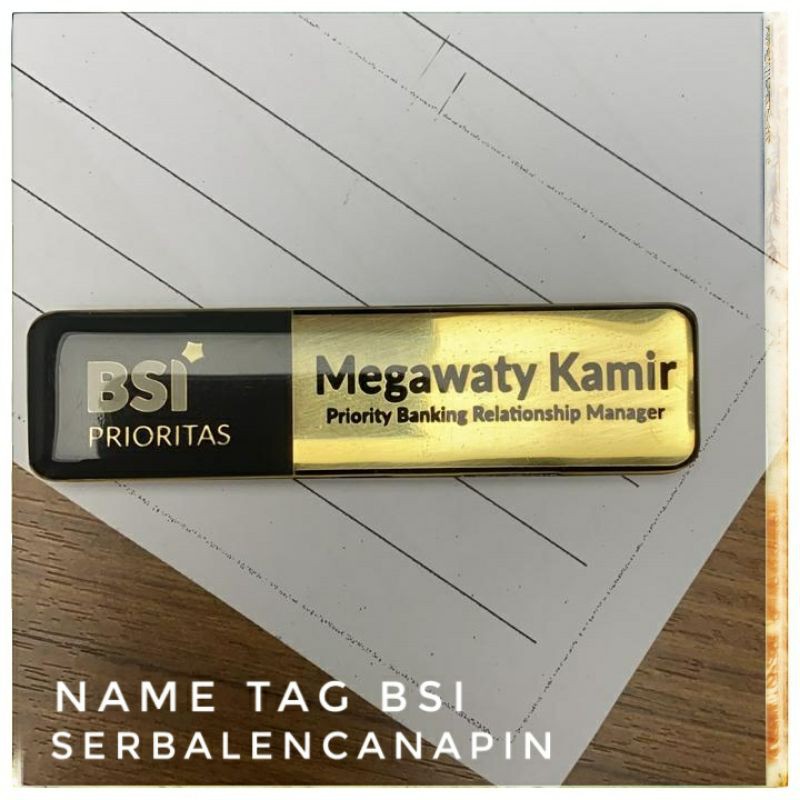 

Name Tag Pegawai Bank Syariah Indonesia : BSI - Mandiri Syariah (terbaru 2024)