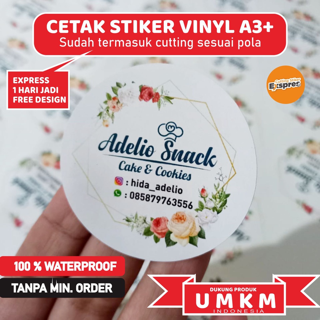 

Cetak Stiker Vinyl / Cetak Stiker Label Kemasan / Label Usaha Makanan / Cetak Label Minuman