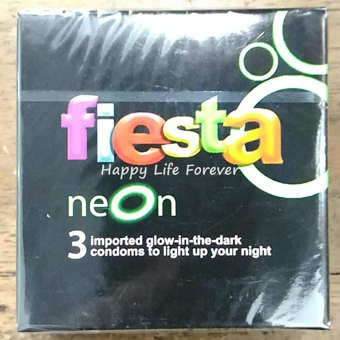 Terpercaya-Sale-Terlaris-276K76- Fiesta Neon Isi 3 - Kondom Kontrasepsi