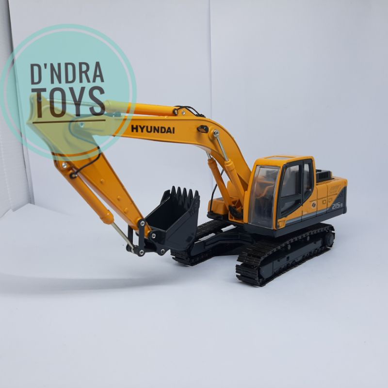 Diecast Excavator Hyundai 215-9 Miniatur Alat Berat Beko Besi Asli Ori Murah