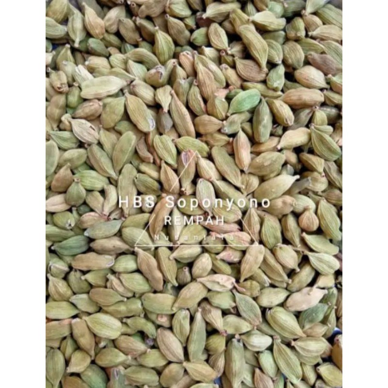 

Kapulaga Hijau (Arab/India) SOPONYONO Kwalitas Super(Premium)10gr,25gr,50gr
