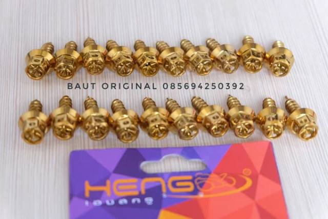 baut body baut bodi probolt flower yamaha gold original thailand