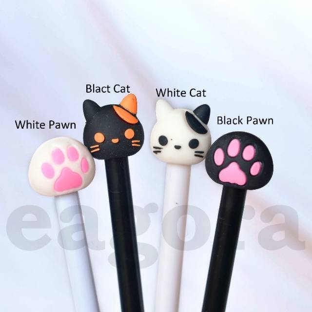 

Pulpen Cat and Pawn Kucing Lucu Unik Bolpen Pena Gel