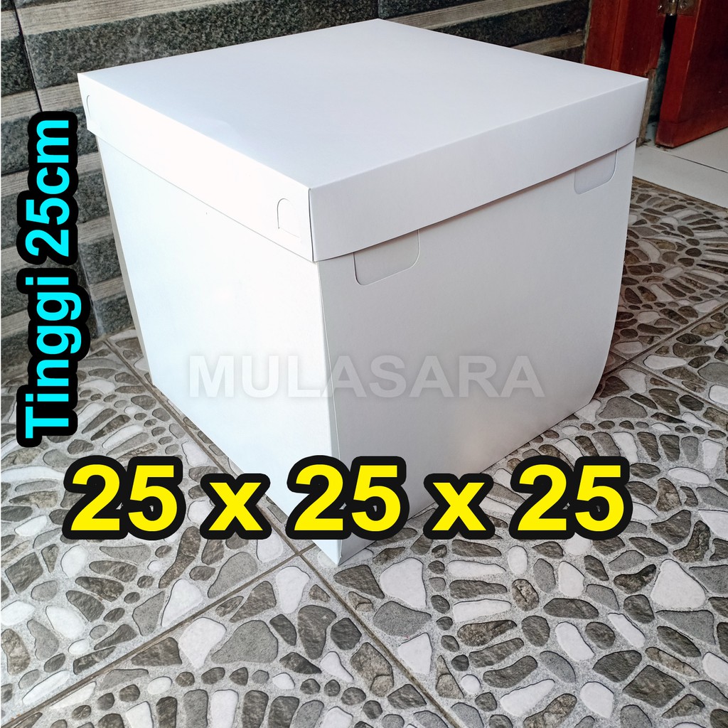 Dus 25x25x25 cm /25x25 / Dus Kue ulang tahun / Box Kue / Cake Box/ kotak kue / Dus bolu