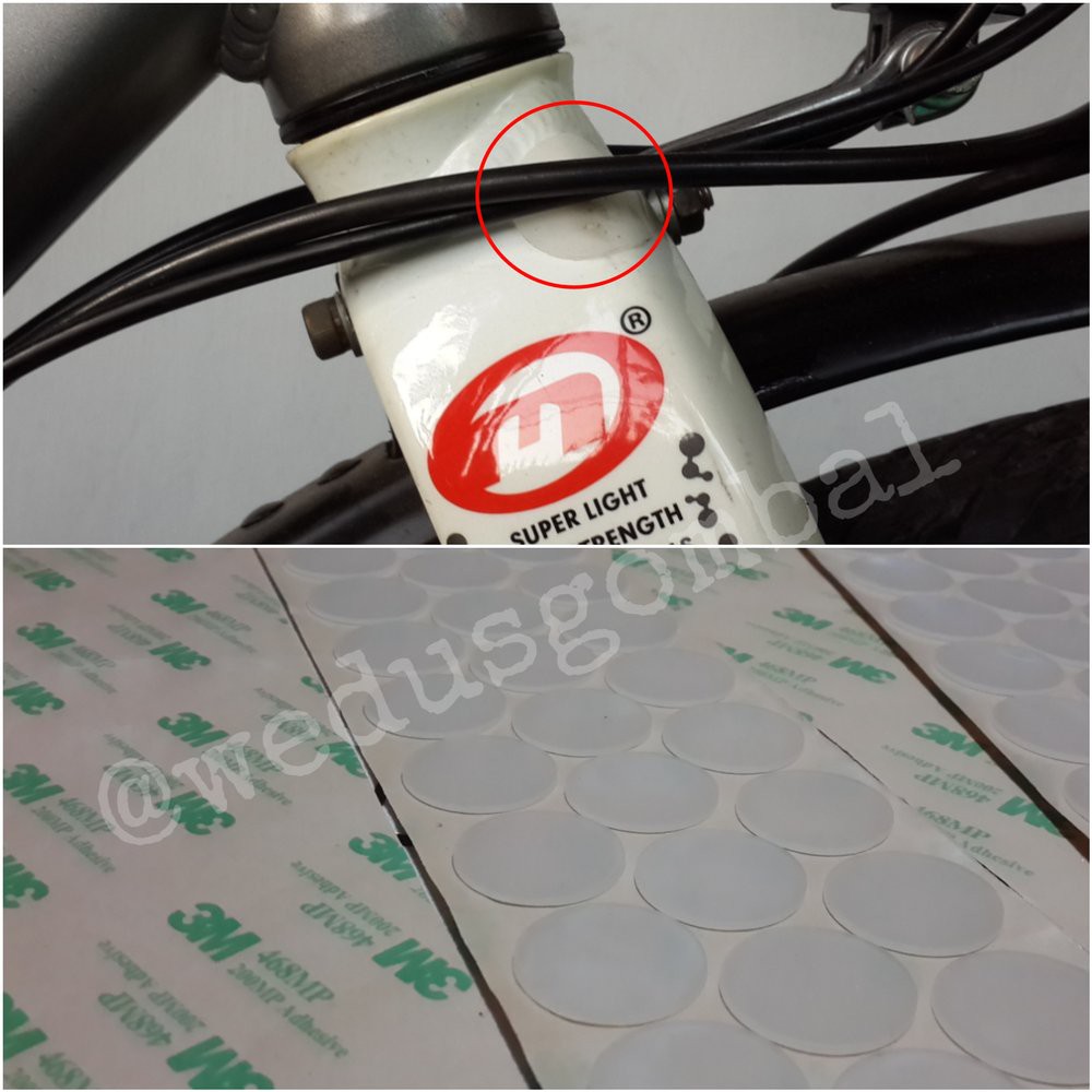 Vinyl Sticker Patch 3M Pelindung Frame Sepeda Lipat - Sepeda MTB - Polygon Dahon Tern Fnhon Diskon