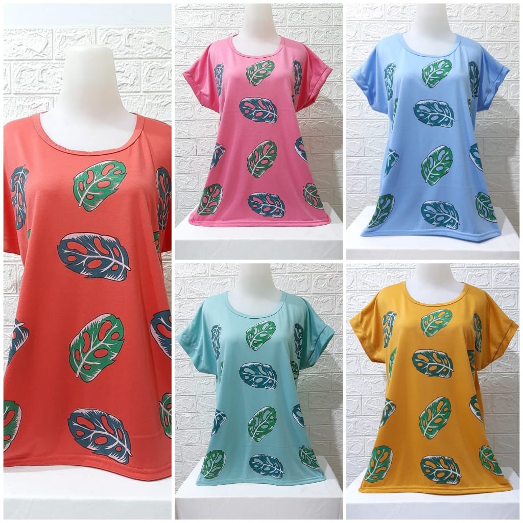 KAOS BIG SIZE CEWEK FULL PRINT | KAOS JUMBO MURAH MERIAH | ATASAN CEWEK XXL | BAJU JUMBO XXL CEWEK