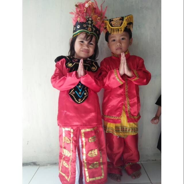Baju adat anak / baju adat gorontalo