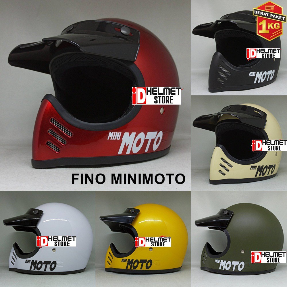 Helm Cakil Fino Mini Moto Helm Retro Cakil Helm Fullface Minimoto