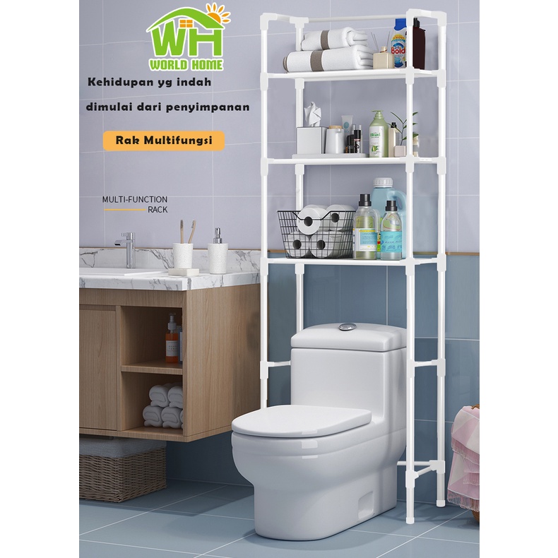 Rak Kamar Mandi Rak Sabun Rak Toilet WC Organizer Storage Serbaguna Anti Karat GOSHOP88