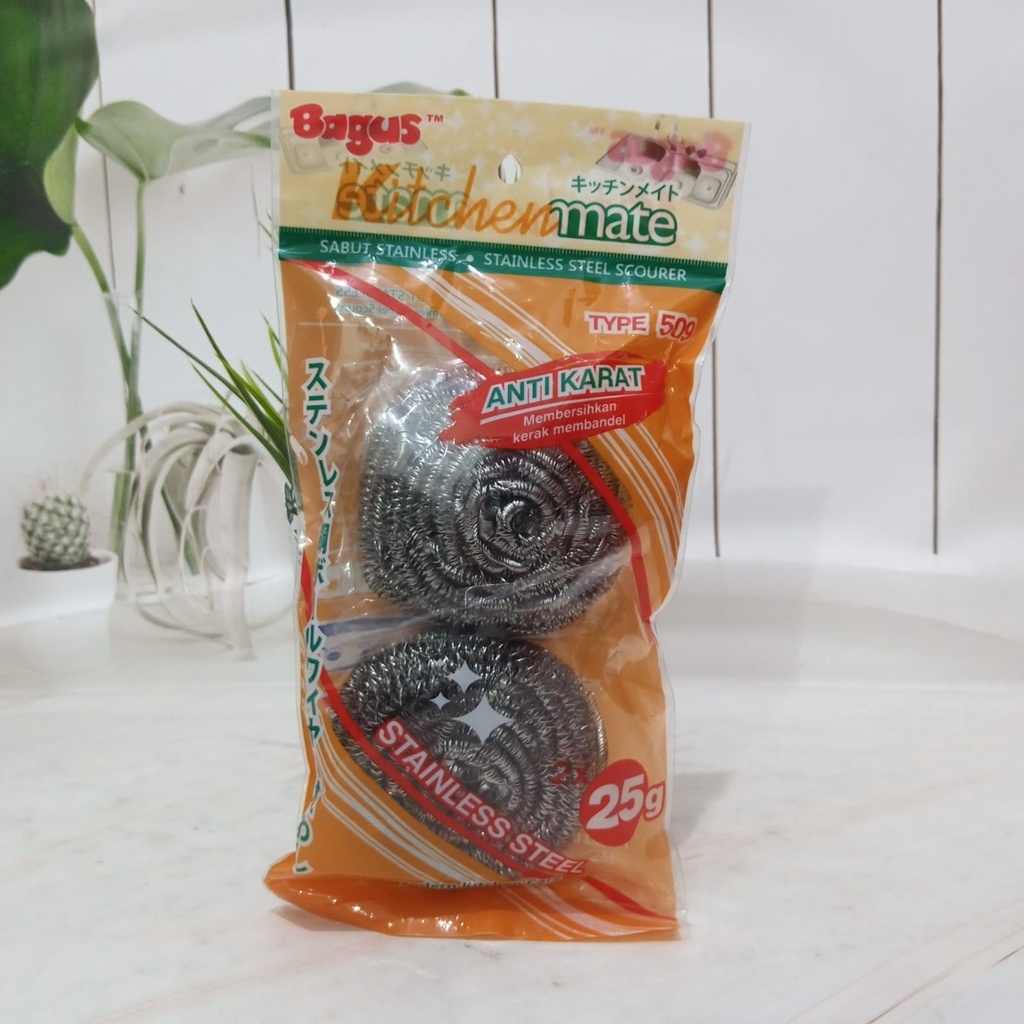 Bagus Scourer Stainless ( Sabut Stainless ) 2x25g