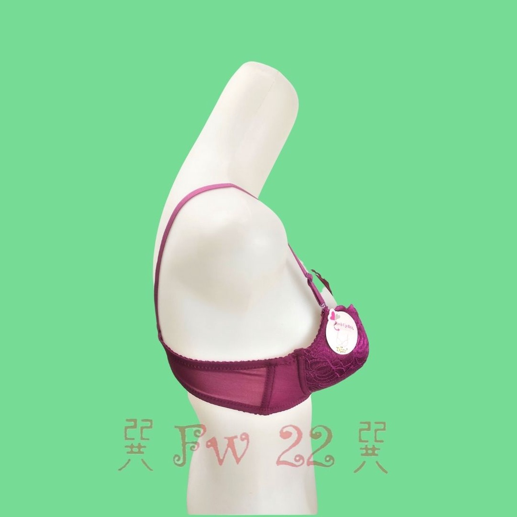 Push Up Bra Tally 910 dengan Kawat dan Busa Tebal yang Empuk Serta Bermotif Bunga Cantik