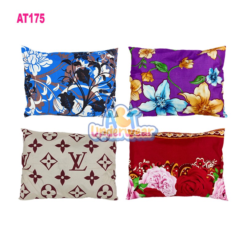 AT175-SARUNG BANTAL KEPALA MOTIF BUNGA/MOTIF ABSTRAK