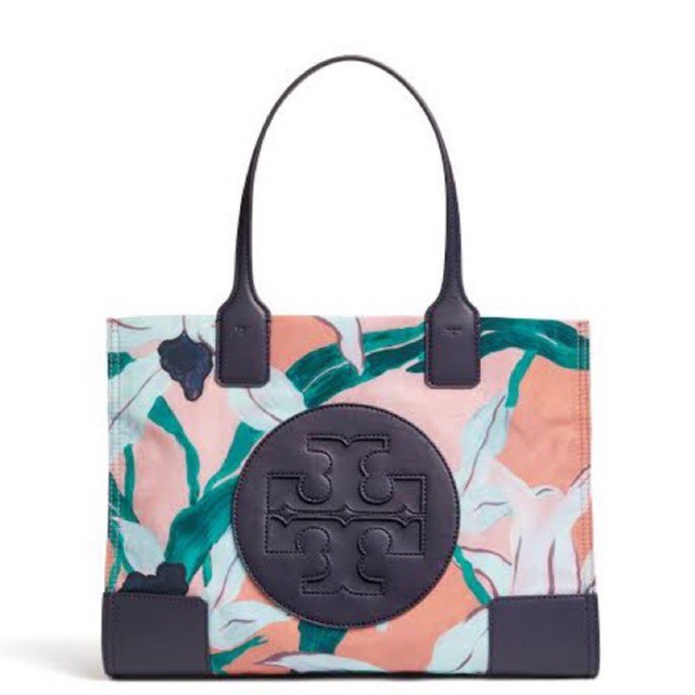 Tory Burch TB Ella Printed Mini Tote in Pink Desert Bloom