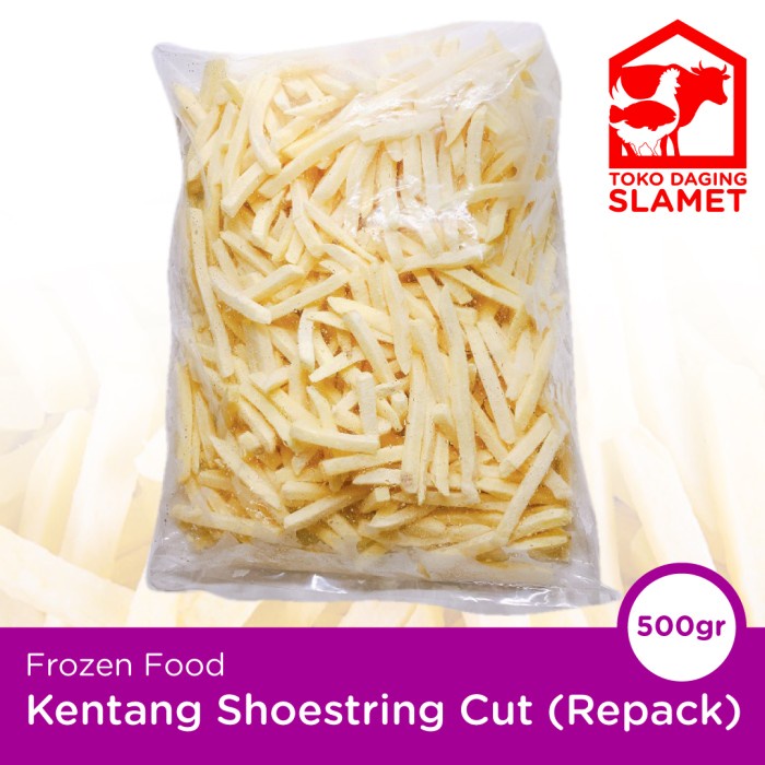 

Kentang Shoestring Cut 500gr Repack
