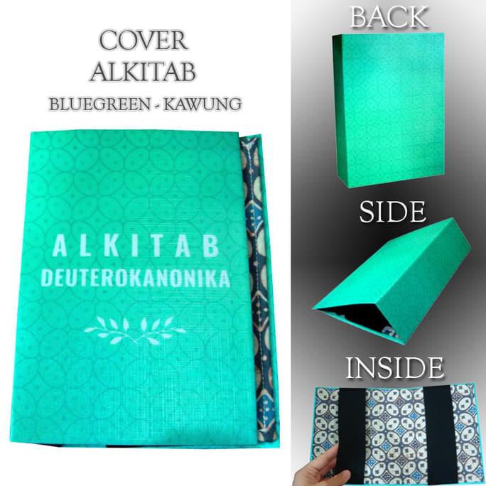 

Cover sampul alkitab desain batik unik, menarik Greenblue-Kawung (L)