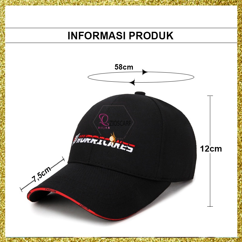 TOPI BASEBALL KEREN PRIA WANITA DISTRO HURICANES IMPORT POLOS BAHAN TEBAL HIGH QUALITY TQT