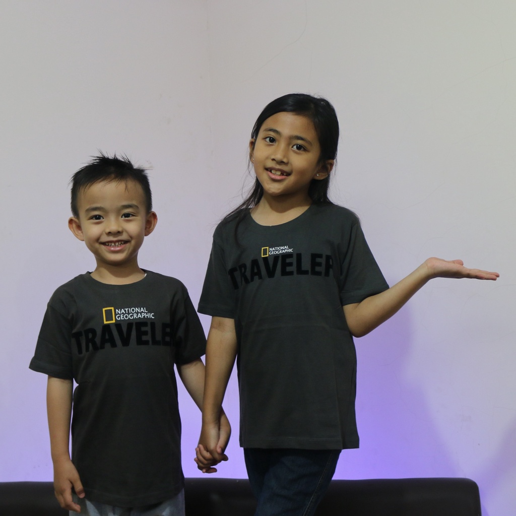 Kaos ANAK TRAVELER CENTER - Baju Fashion Anak  Natgeo Kaos National Geographic Keren Bludru Premium 