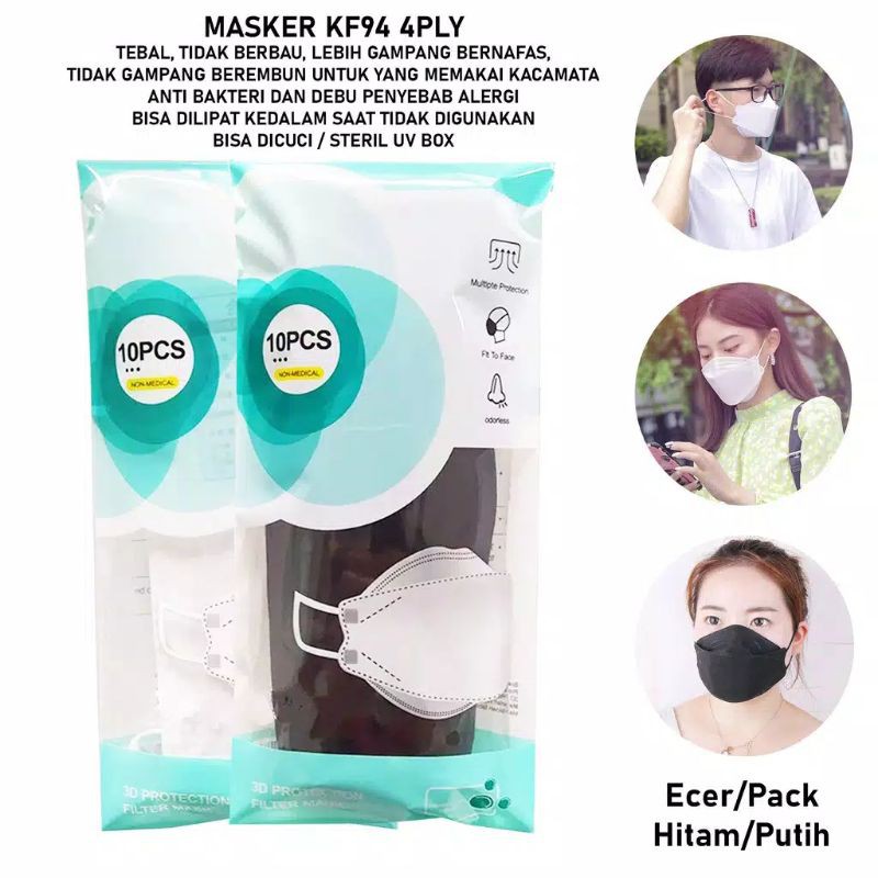 Masker KF94 4Ply 1 pack isi 10 pcs