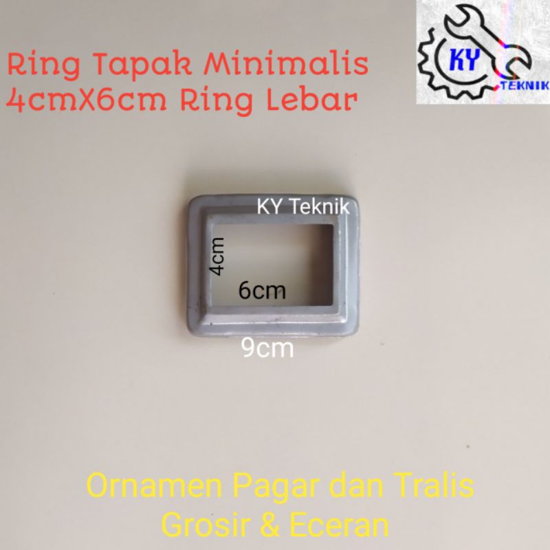 Ornamen Pagar Besi Ring/Tapak Hollow 40x60mm Harga Terjangkau-Pagar Rumah-Dekorasi Rumah