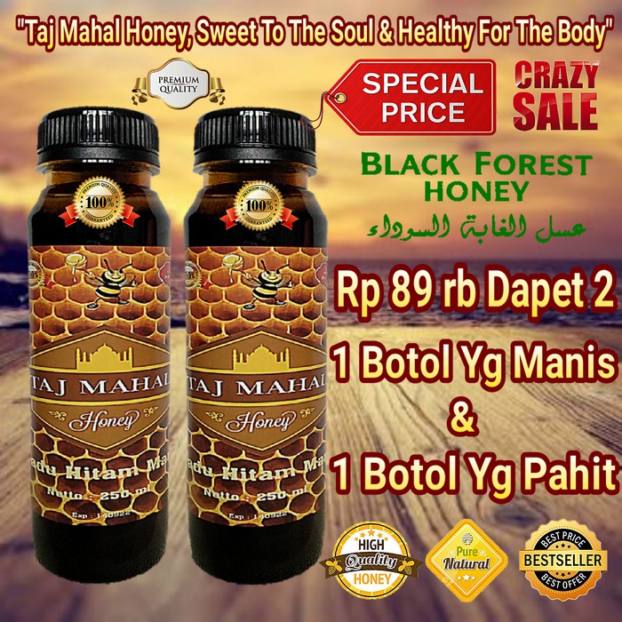 

MADU HITAM MANIS + PAHIT TAJ MAHAL 250 ML PAKET SUPER MURAH - MMD1764