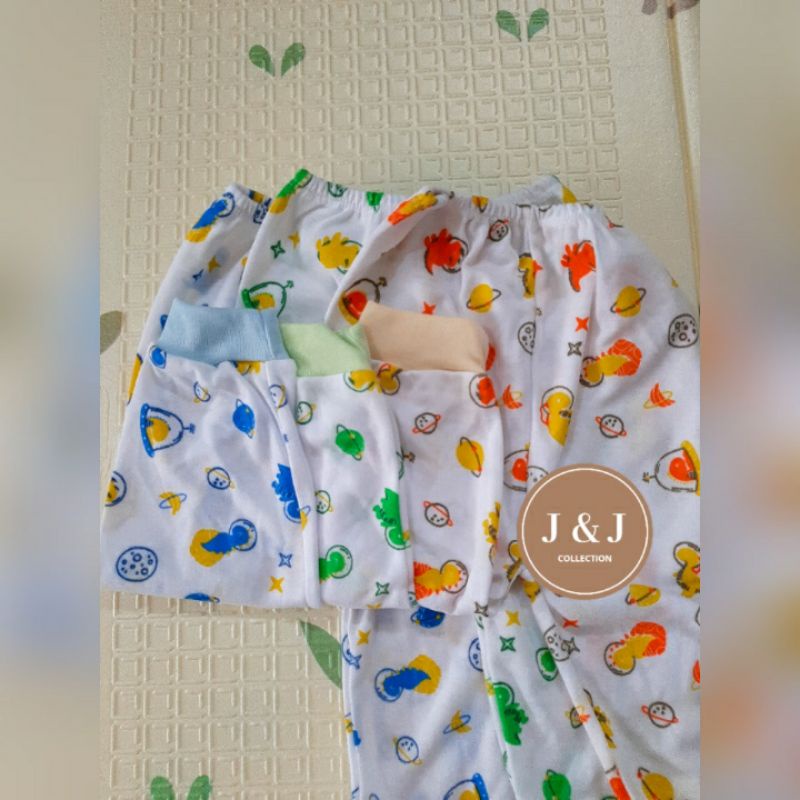 3 pcs CELANA PANJANG BAYI MOTIF MERK LUGA